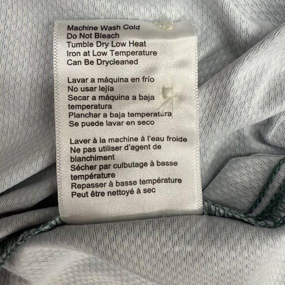 JACHS Men's Button-Up Shirt Casual Everyday Wear, Relaxed, Green Pattern, L NEW - Picture 7 of 12